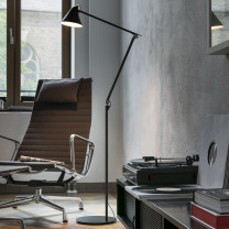 Black Louis Poulsen NJP LED Floor Lamp Light