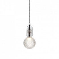 Lee Broom Crystal Bulb Pendant - Chrome / Frosted Crystal