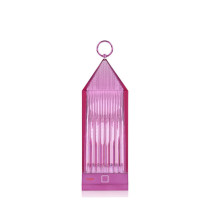 Kartell Lantern LED Portable Table Lamp Pink