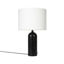 Gubi Gravity Table Lamp Black Marble White Large