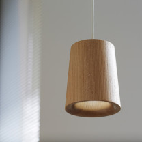 Case Solid Cone Pendant Natural Oak