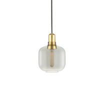 Normann Copenhagen Amp Pendant - Small, Smoke/Brass