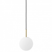 Audo Copenhagen TR Bulb Pendant Brushed Brass / Matt Opal Shade