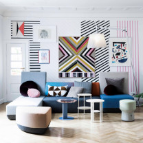 Artemide Tolomeo Maxi Floor Lamp in Living Room