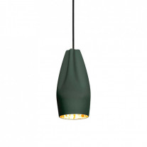 Marset Pleat Box LED Pendant Light Green Gold 13