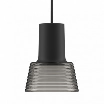 Zero Compose Pendant with Glass Shade Black Grey