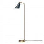 RUBN Miller Floor Lamp Slate Grey Brass