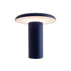 Artemide Takku LED Portable Table Lamp Blue