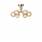 Nuura Apiales 6 Ceiling Light Brushed Brass/Gold Optic Glass
