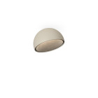 Vibia Duo Petra LED Ceiling Light - Small, Cream, Angled