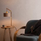 Tom Raffield Stem Table Lamp on Side Table