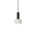 Ferm Living Collect Low Socket Pendant Disc Black White