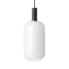 Ferm Living Collect Low Socket Pendant Glass Tall Black Opal