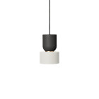 Ferm Living Collect Bell Socket Pendant Disc Black White