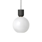 Ferm Living Collect Bell Socket Pendant Glass Sphere Black Opal
