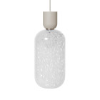 Ferm Living Collect Bell Socket Pendant Glass Tall Grey Casca