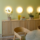 Muuto Looped Wall/ Ceiling Lamp w/ inline dimmer and plug - above shelf