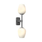 Astro Tacoma Twin Tulip Wall Light Polished Chrome Tulip White