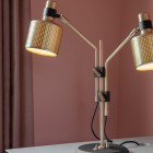 Bert Frank Riddle Double Table Lamp Lifestyle Close Up