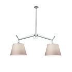 Artemide Tolomeo Basculante Suspension 36 Parchment