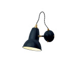 Anglepoise Original 1227 Brass Wall Light Ink Blue - Angled