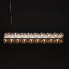 Moooi Prop Light Double Horizontal LED Suspension- On Black Background