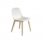 Muuto Fiber Sidechair Normal Shell - Natural white/oak