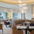 a-emotional light Ballet Composition in restaurant