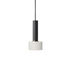 Ferm Living Collect High Socket Pendant Disc Black White