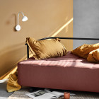 Northern Blush Wall Light White above sofa