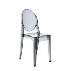Kartell Victoria Ghost Chair Smoke Grey