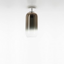 Artemide Gople Mini Ceiling Light Bronze Shade / Silver Base