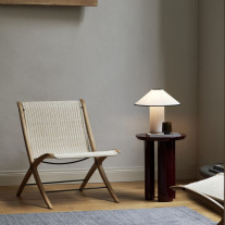 &Tradition Colette Table Lamp White & Black on Side Table