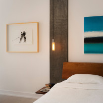 Steel Tala Basalt Pendant Over Bedside