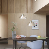 Grey Muuto Two-Layer Pendants