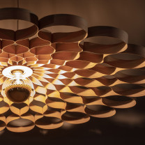 Tom Raffield Arame Pendant Closeup Large