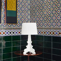 Kartell Bourgie Mat Table Lamp Lifestyle Side Table