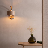 Tom Raffield Stem Wall Light Above Side Table