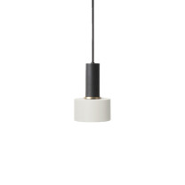 Ferm Living Collect Low Socket Pendant Disc Black White
