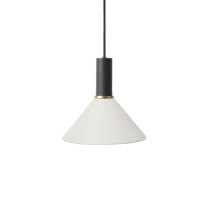 Ferm Living Collect Low Socket Pendant Cone Black White