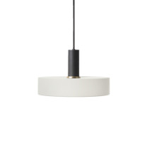 Ferm Living Collect Low Socket Pendant Record Black White