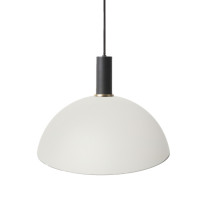 Ferm Living Collect Low Socket Pendant Dome Black White