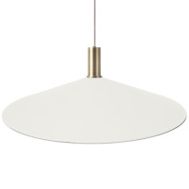 Ferm Living Collect Low Socket Pendant Angle Brass White