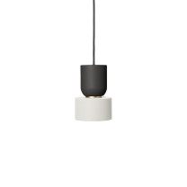 Ferm Living Collect Bell Socket Pendant Disc Black White