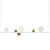 Lodes Random Stick Linear Long Glossy White