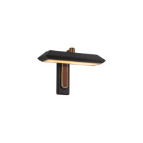 Bert Frank Rinato LED Single Wall Light Brushed Brass Blue