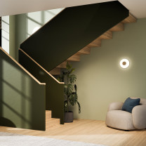 Northern Glint Glass LED Wall Light Lifestyle Stairway