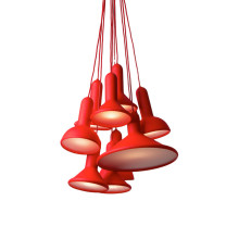 Established & Sons Torch Bunch Suspension - S10 Red
