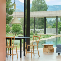 HAY Compass Adjustable Pendant Lifestyle Dining Table