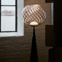 Tom Dixon Whirl Fat Cone Floor Lamp Silver in Situ